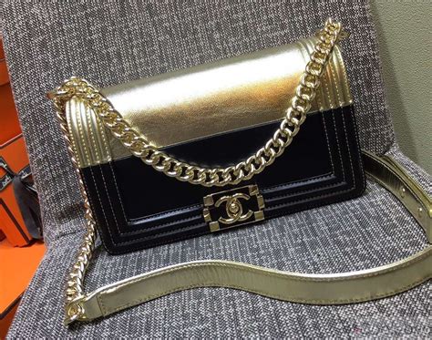 chanel two tone metallic boy bag|chanel boy bag price philippines.